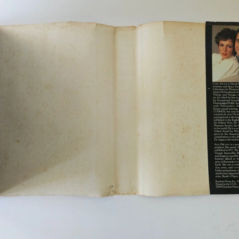 Comet by Carl Sagan and Ann Druyan 1985 First Edition HCDJ Book